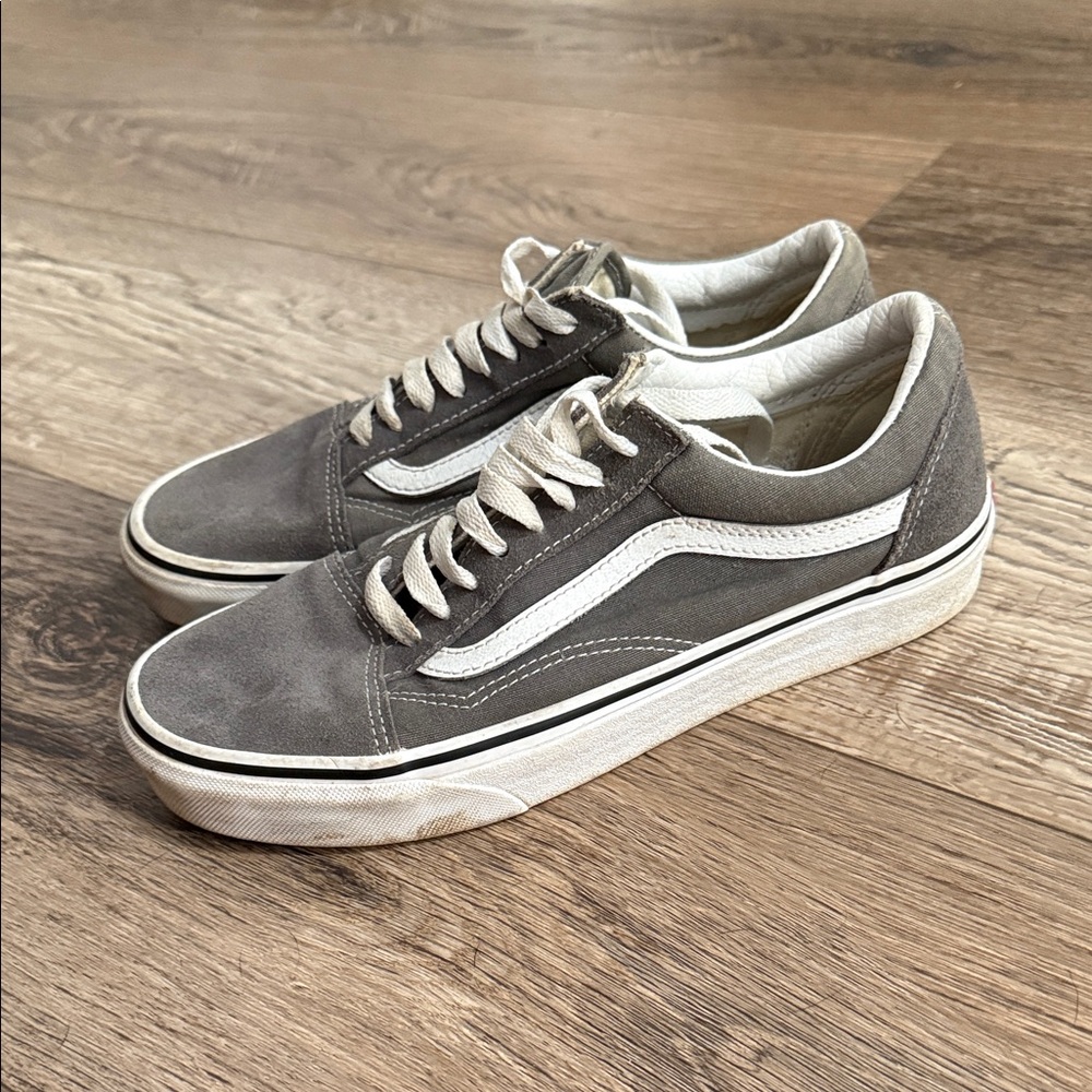 Vans Gray and White Men's Sneakers